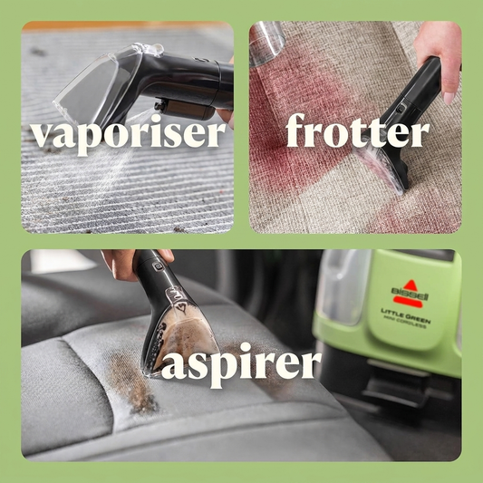 Nettoyeur de tapis et tissus portable sans fil
