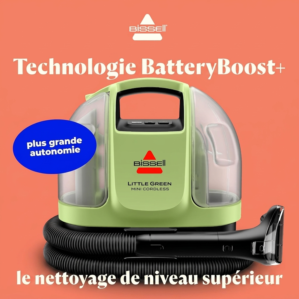 Nettoyeur de tapis et tissus portable sans fil